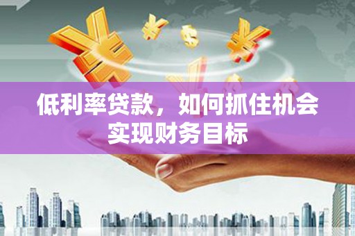 甲仙低利率贷款，如何抓住机会实现财务目标