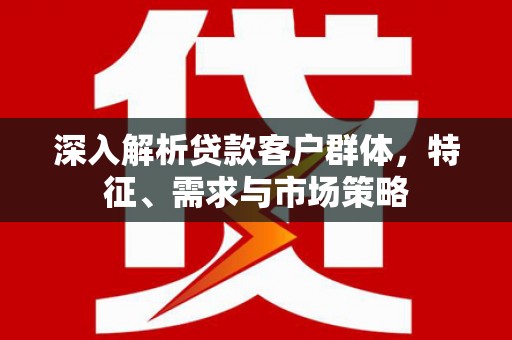 甲仙深入解析贷款客户群体，特征、需求与市场策略