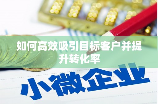 甲仙如何高效吸引目标客户并提升转化率
