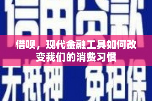 甲仙借呗，现代金融工具如何改变我们的消费习惯