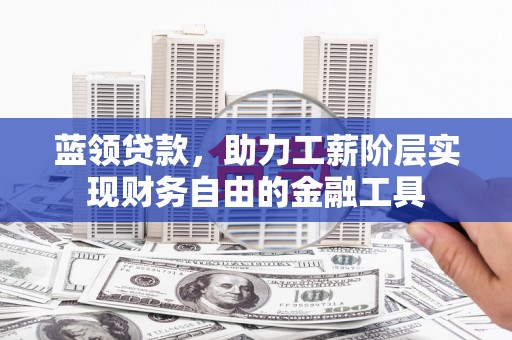 甲仙蓝领贷款，助力工薪阶层实现财务自由的金融工具