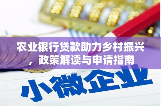 甲仙农业银行贷款助力乡村振兴，政策解读与申请指南