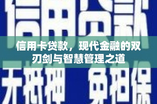 甲仙信用卡贷款，现代金融的双刃剑与智慧管理之道