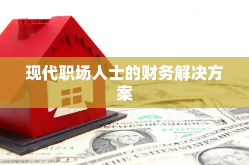 甲仙现代职场人士的财务解决方案